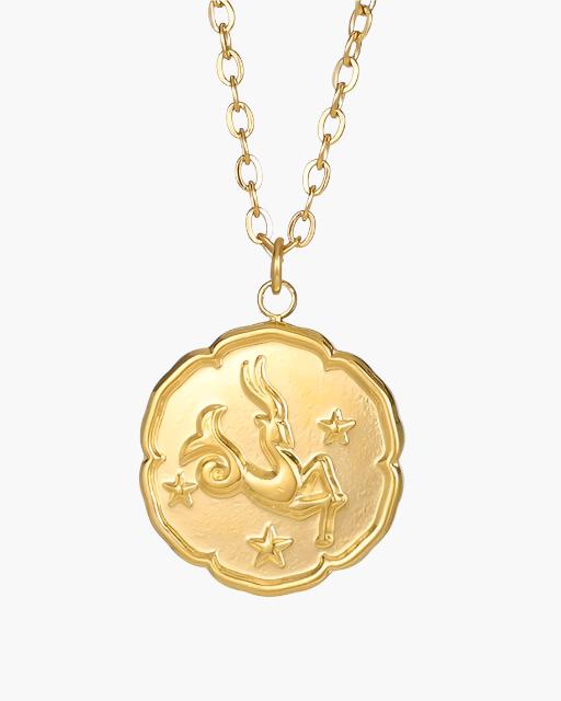 Zodiac Sign Necklace - Gold | Savile & Co.