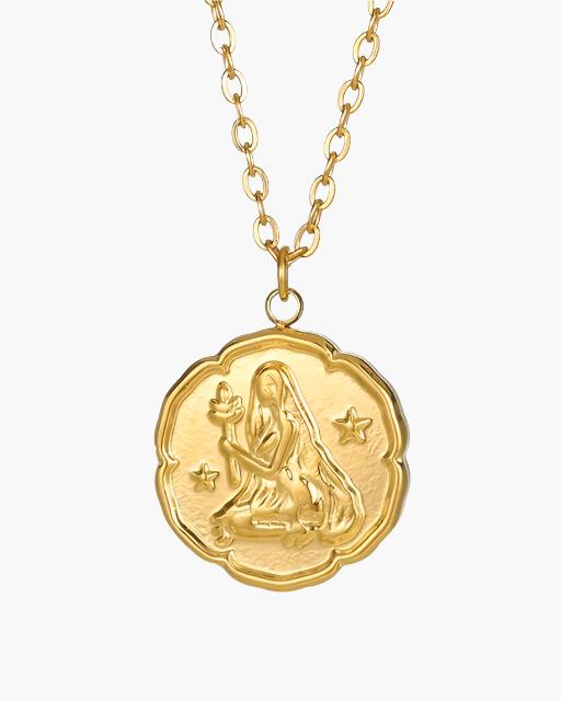 Zodiac Sign Necklace - Gold | Savile & Co.
