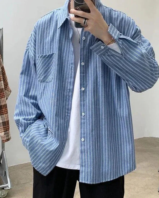 Oversized Striped Shirt | Savile & Co.