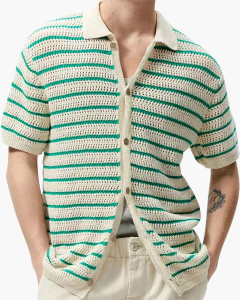 Marbella - Knitted Button Shirt | Savile & Co.