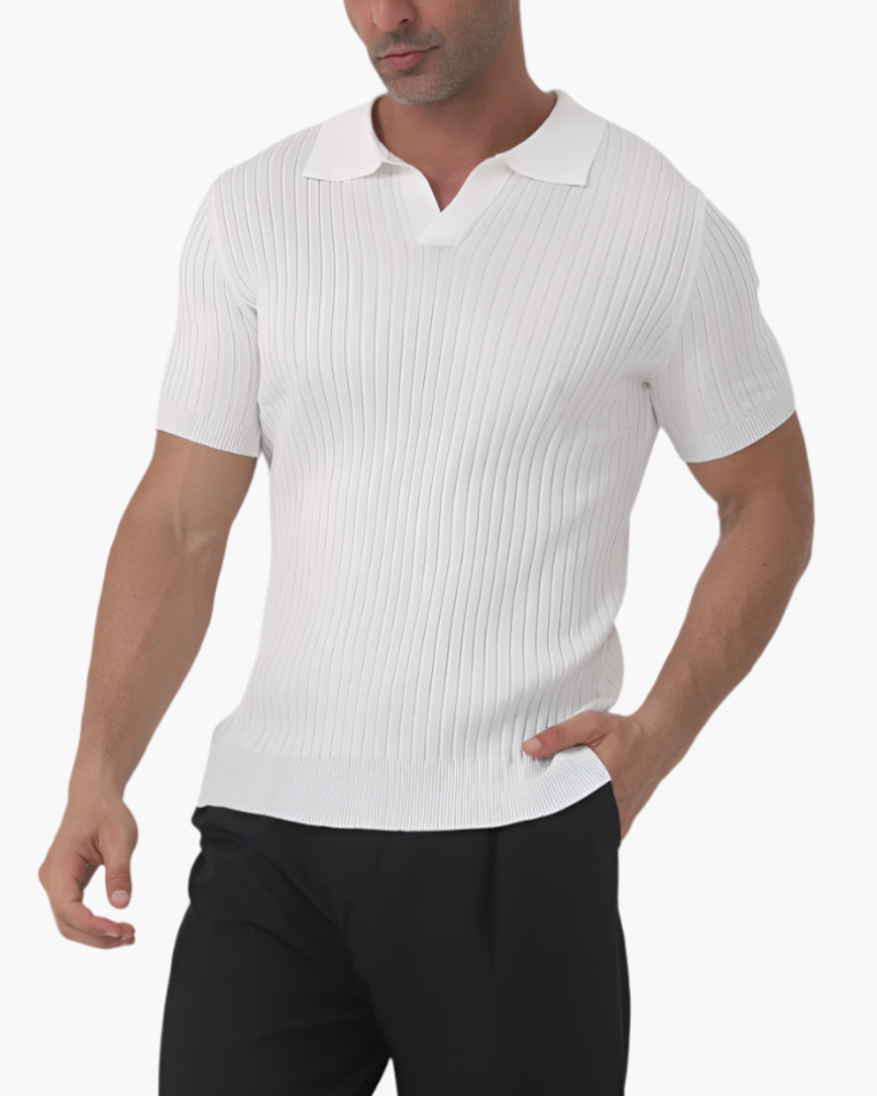 Florence - Ribbed Cotton Polo | Savile & Co.