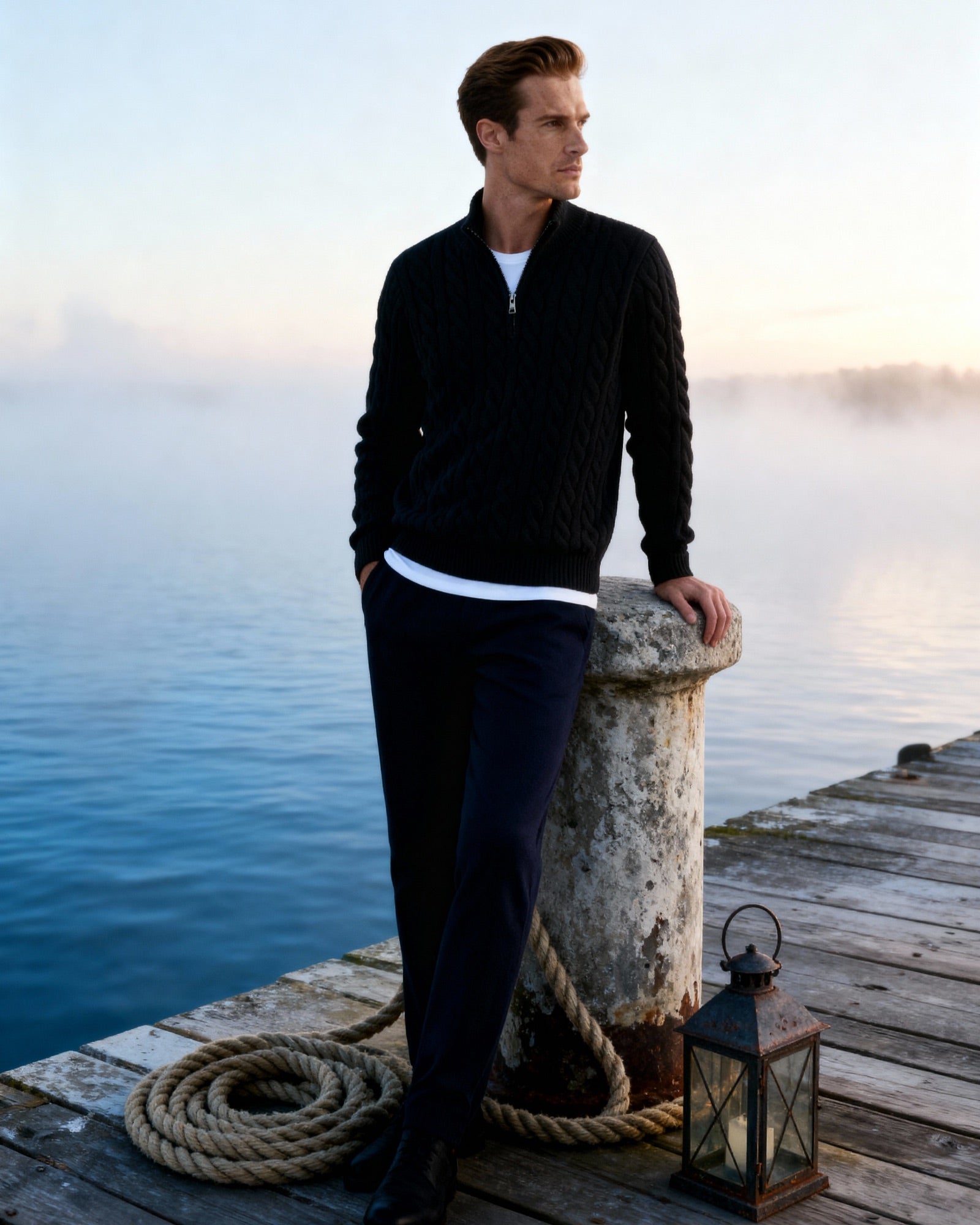 Verbier Half Zip Sweater | Savile & Co.
