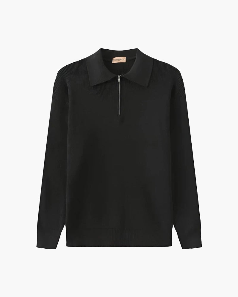 Cesare Half Zip Sweater | Savile & Co.