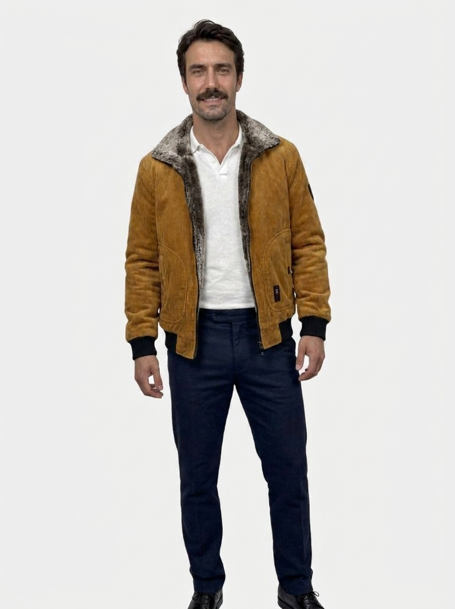 Thermal Windbreaker Corduroy Jacket | Savile & Co.
