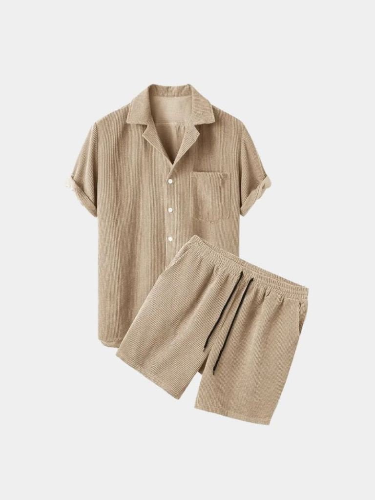 Summer Corduroy Set Shorts and Shirt | Savile & Co.