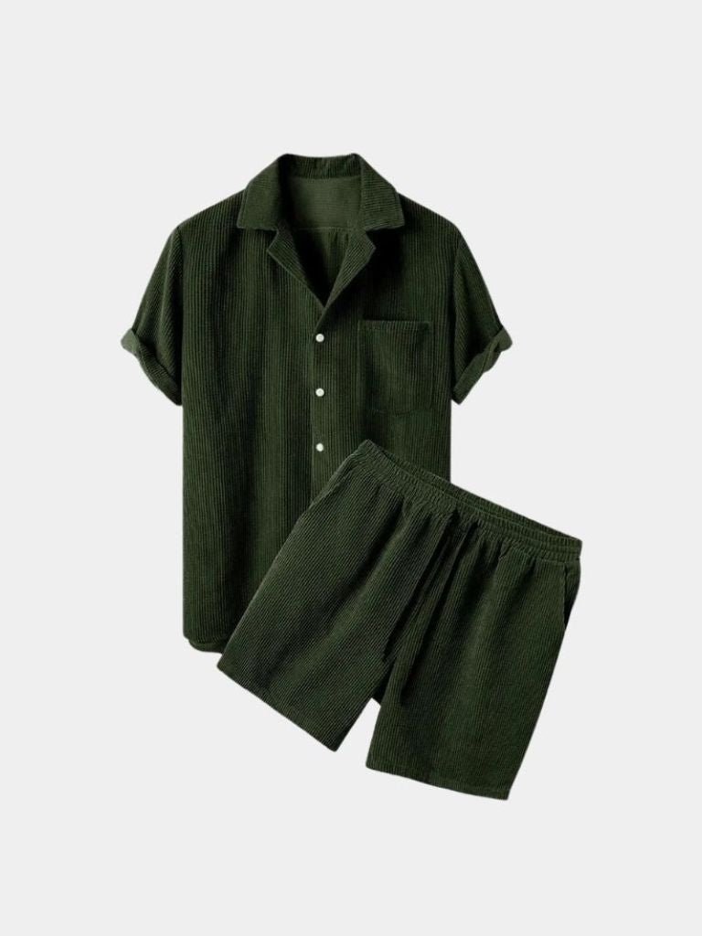 Summer Corduroy Set Shorts and Shirt | Savile & Co.