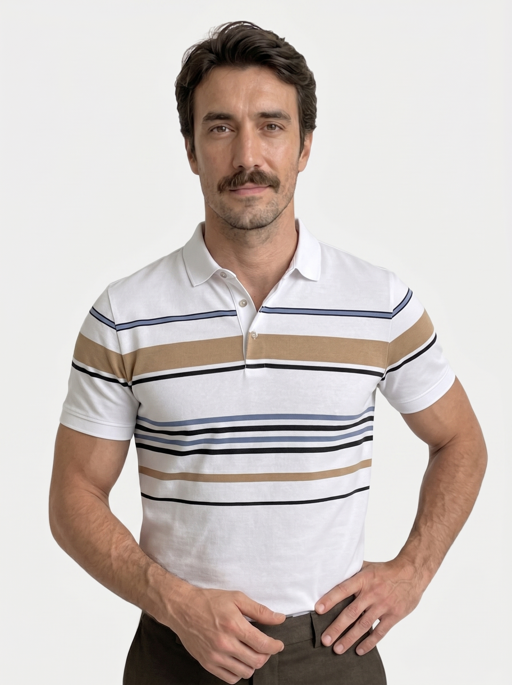 Sunset Stripe Polo | Savile & Co.