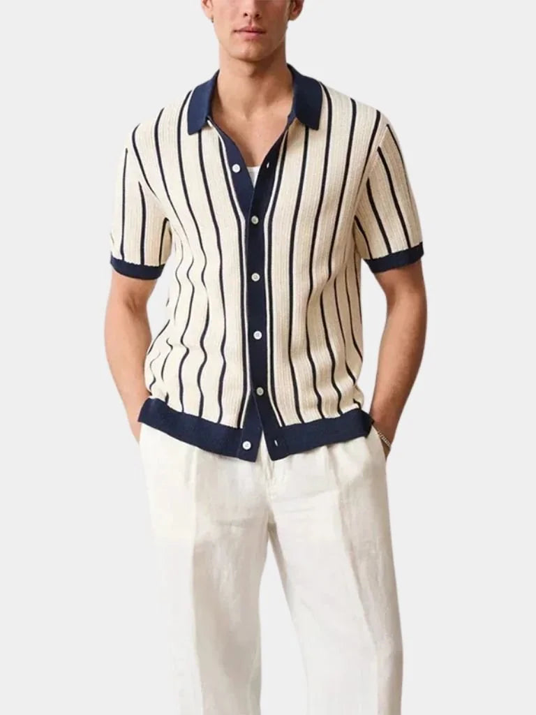 Atlantic Frame Knit Polo | Savile & Co.