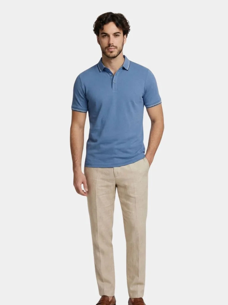 Azure Classic Polo | Savile & Co.