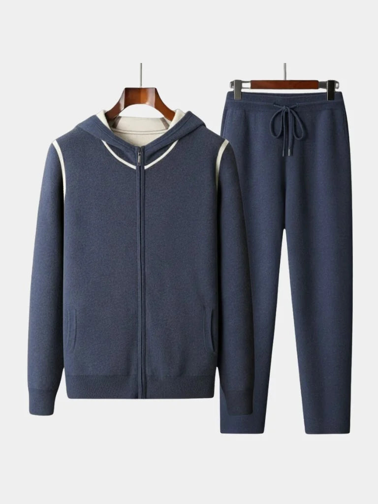 Belvoir Taupe Cashmere Set | Savile & Co.