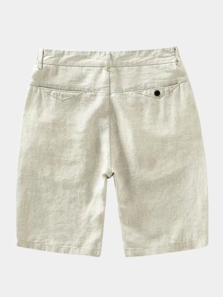 Bleu Horizon Linen Shorts | Savile & Co.