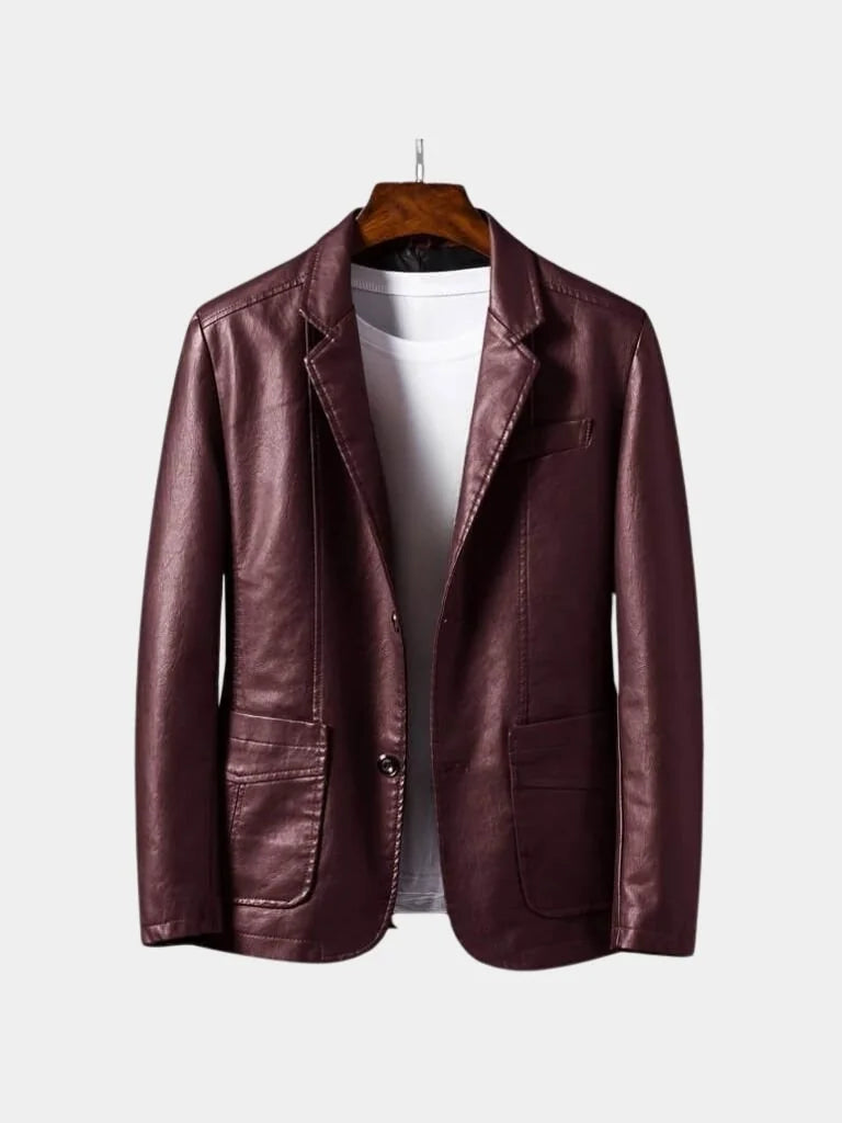 Bold Caramel Leather Jacket | Savile & Co.