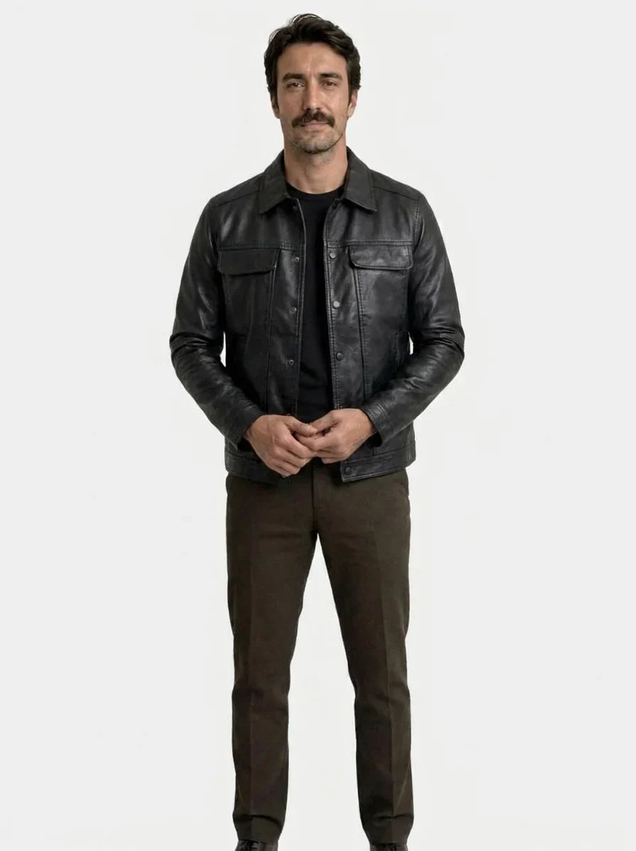 Bronze Rebel Leather Jacket | Savile & Co.