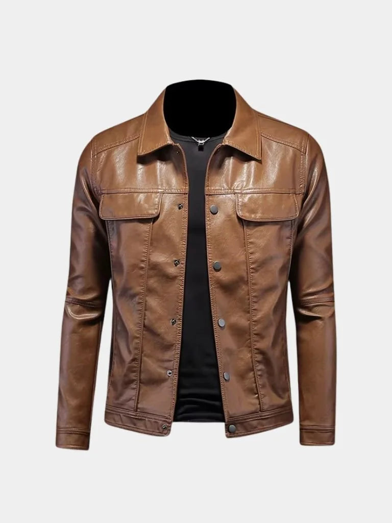 Bronze Rebel Leather Jacket | Savile & Co.