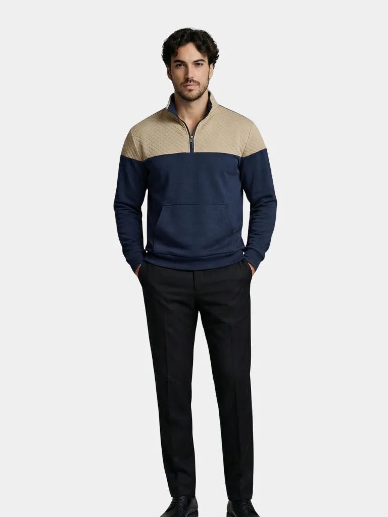 Cambridge Dual-Tone Winter Pullover | Savile & Co.