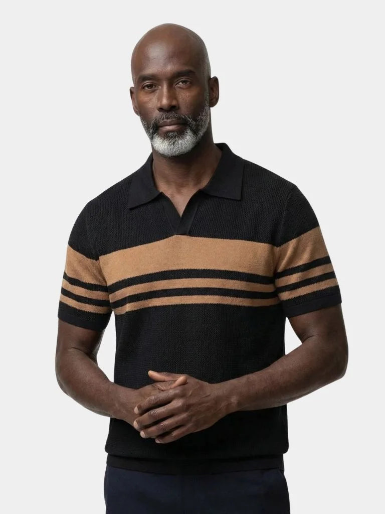 Caramel Lineage Polo | Savile & Co.