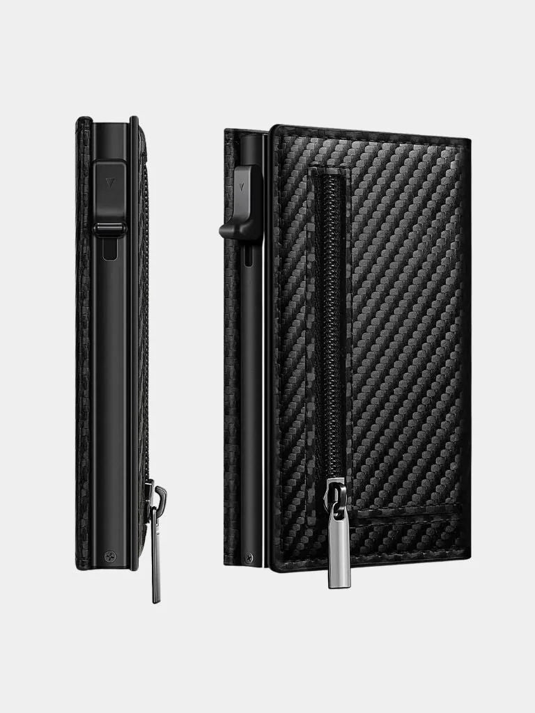 Carbon Fiber Wallet with Air Tag Holder RFID Blocking | Savile & Co.
