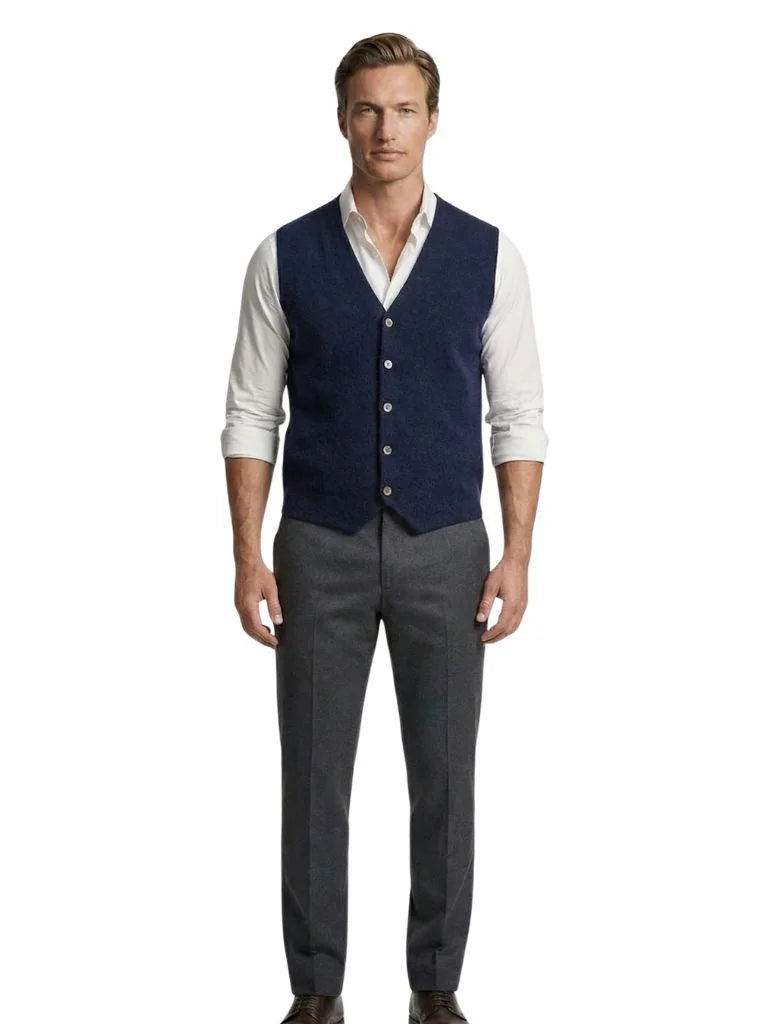 Cashmere Cardigan Vest | Savile & Co.