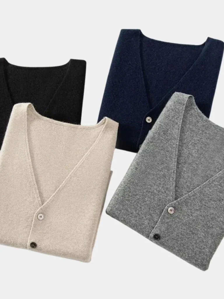 Cashmere Cardigan Vest | Savile & Co.