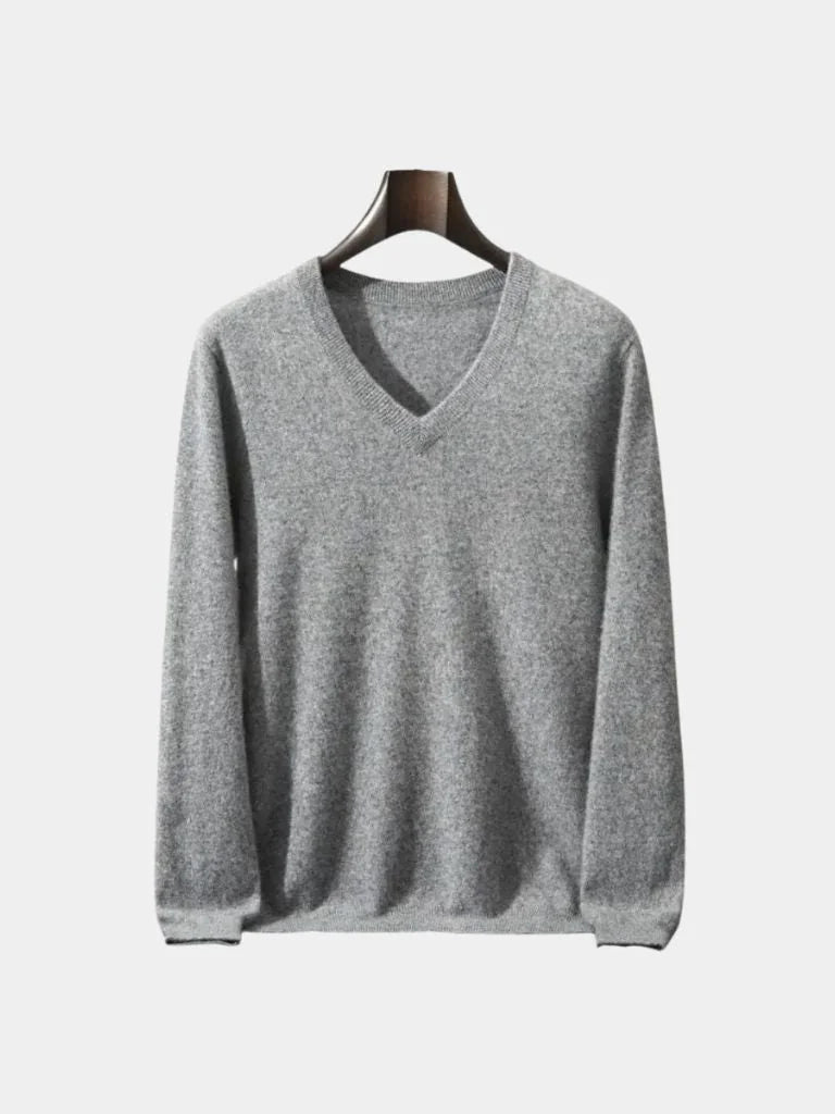 Cashmere V Neck Knitwear Sweater | Savile & Co.