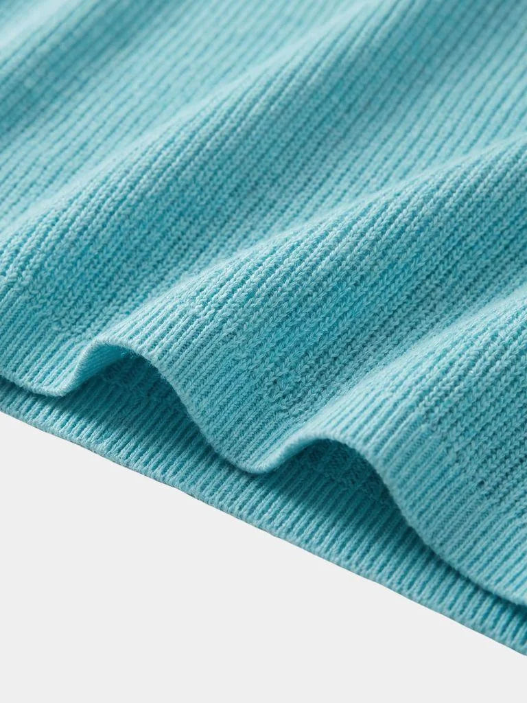 Casual Buttonless Knit Polo Shirt | Savile & Co.
