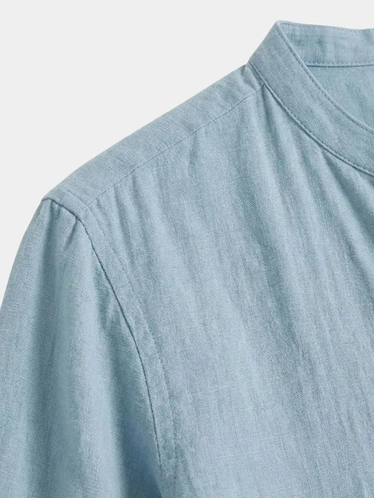 Casual Henley Neck Long Sleeve T-Shirt | Savile & Co.