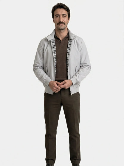 Casual Solid Bomber Jacket | Savile & Co.