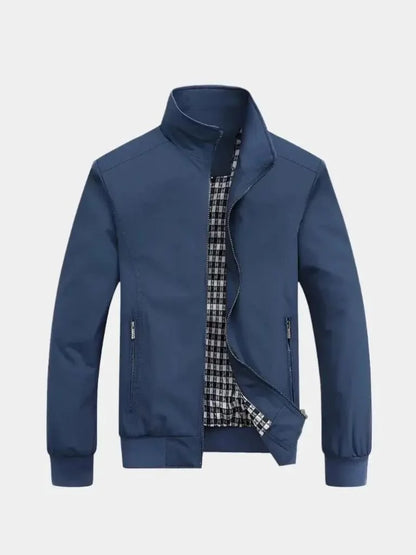 Casual Solid Bomber Jacket | Savile & Co.