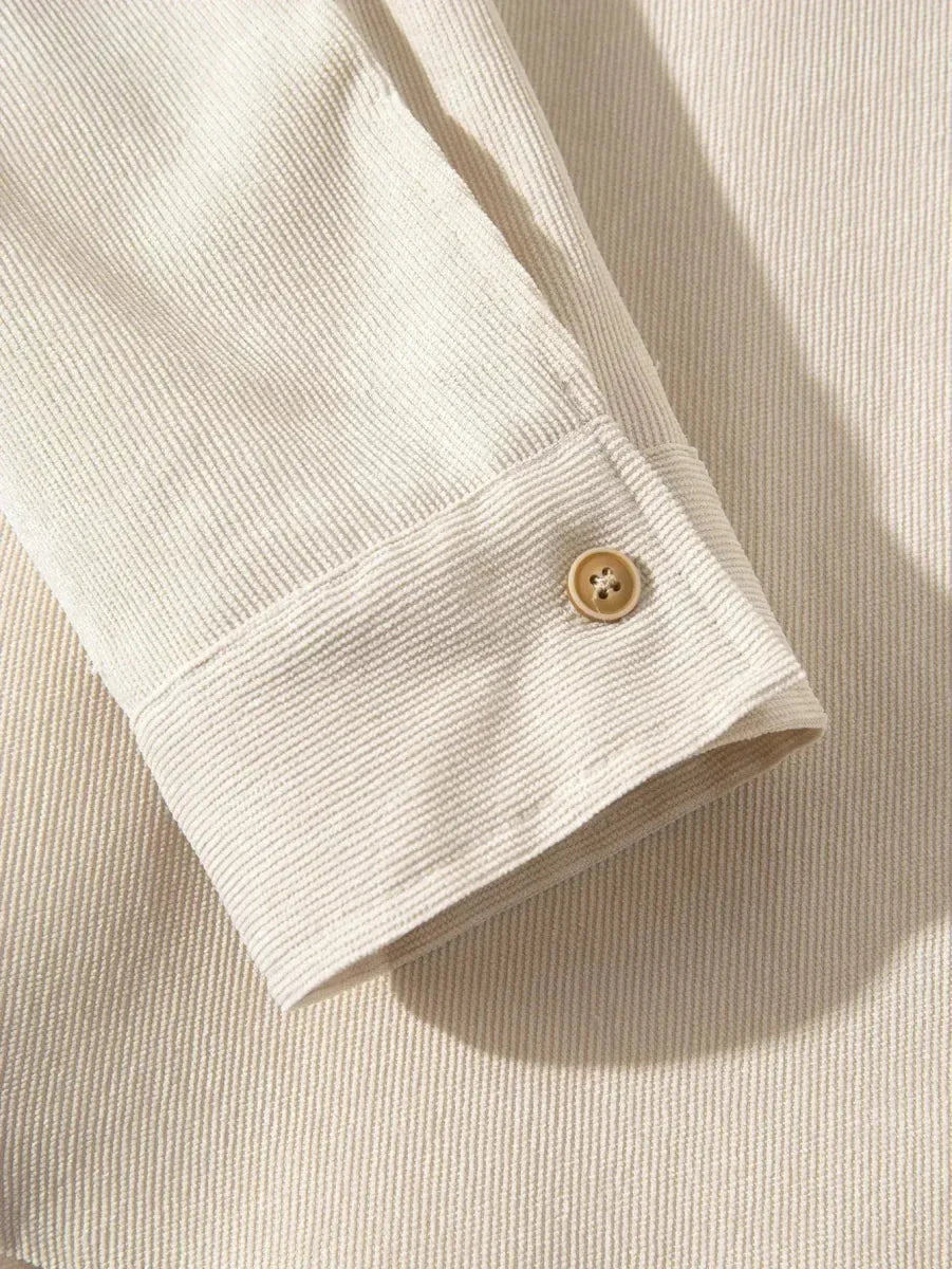 Casual Solid Corduroy Shirt | Savile & Co.
