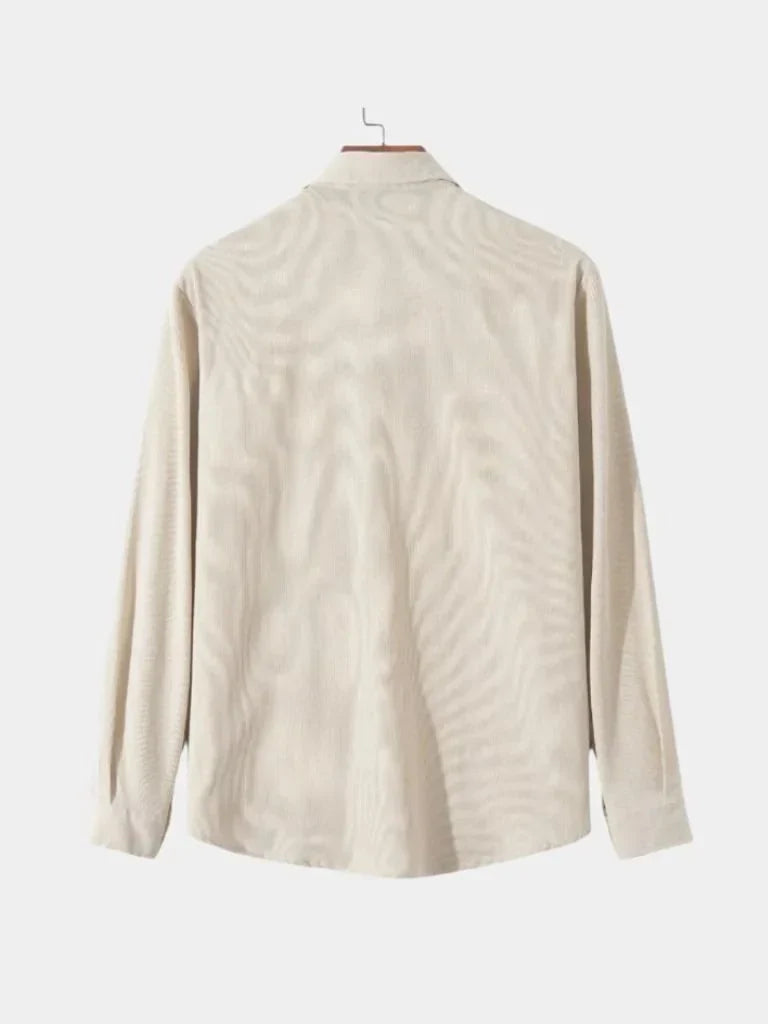 Casual Solid Corduroy Shirt | Savile & Co.