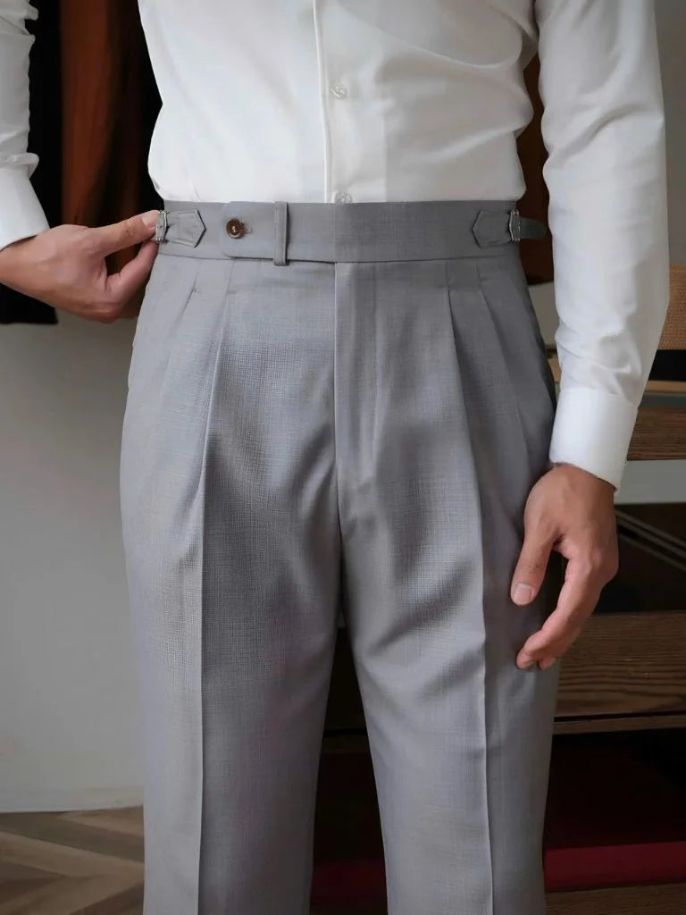 Classic Genova Sidetab Trousers | Savile & Co.