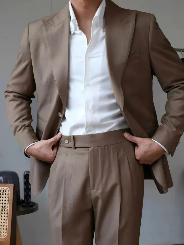 Classic Genova Sidetab Trousers | Savile & Co.