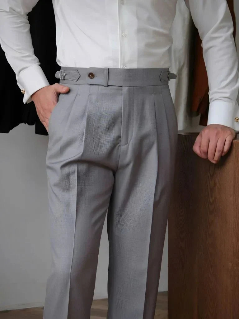 Classic Genova Sidetab Trousers | Savile & Co.