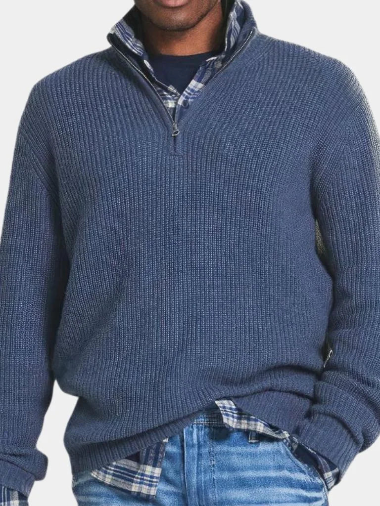 Classic Highland Quarter-Zip Sweater | Savile & Co.