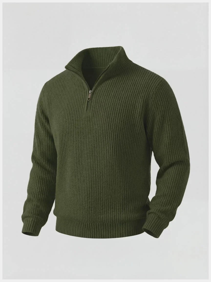 Classic Highland Quarter-Zip Sweater | Savile & Co.