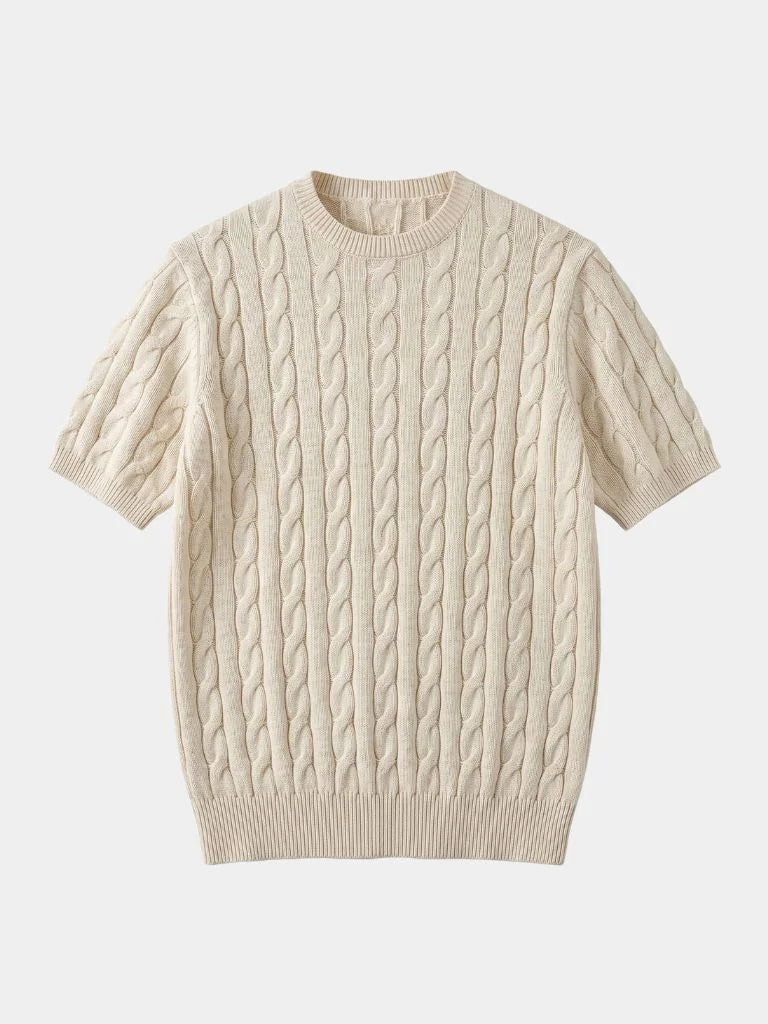 Classic Lozenge Knit T-Shirt | Savile & Co.