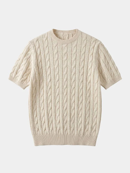 Classic Lozenge Knit T-Shirt | Savile & Co.