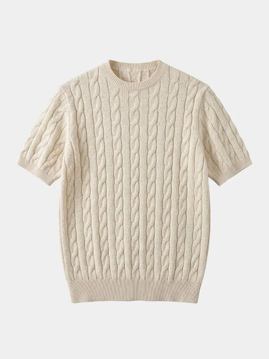 Classic Lozenge Knit T-Shirt | Savile & Co.