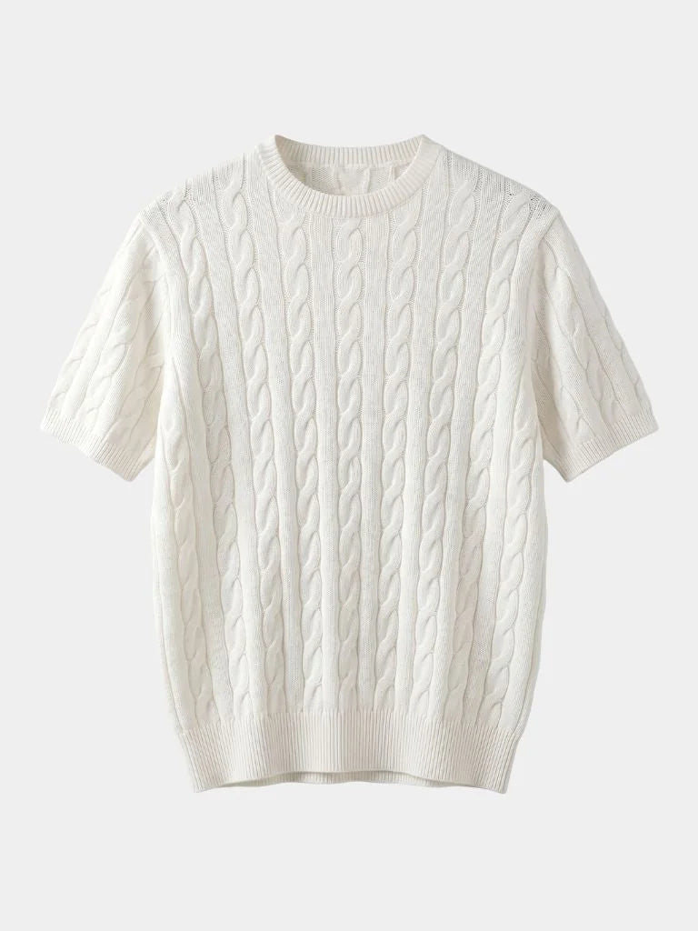 Classic Lozenge Knit T-Shirt | Savile & Co.