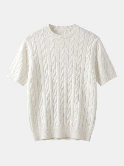 Classic Lozenge Knit T-Shirt | Savile & Co.