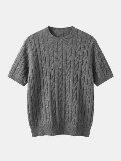Classic Lozenge Knit T-Shirt | Savile & Co.