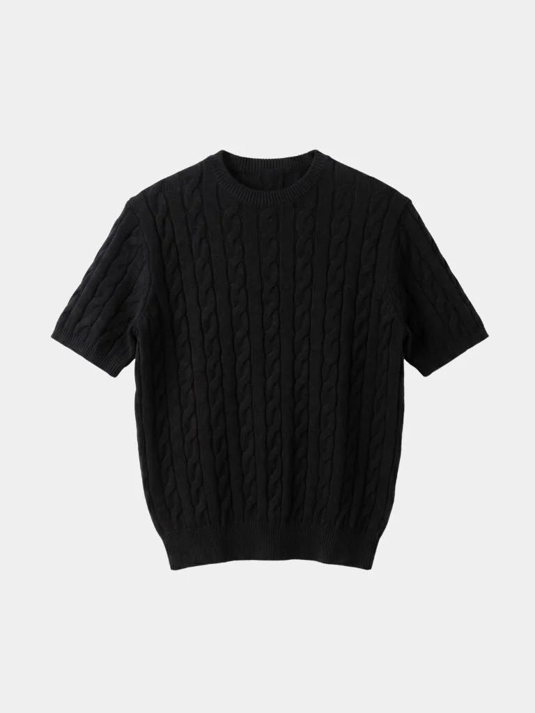 Classic Lozenge Knit T-Shirt | Savile & Co.