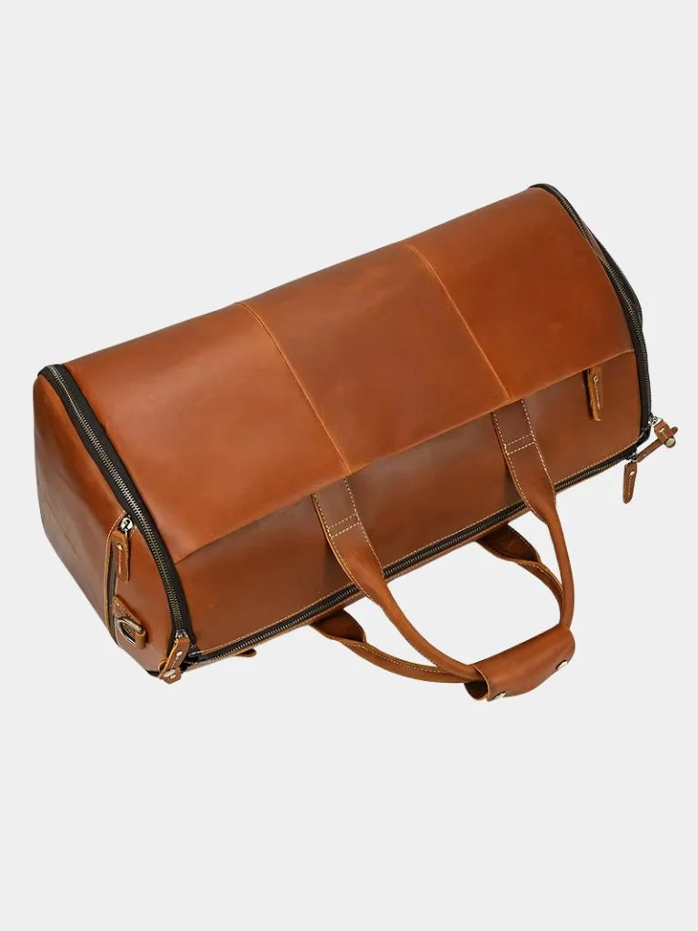 Continental Weekender Leather Travel Bag | Savile & Co.