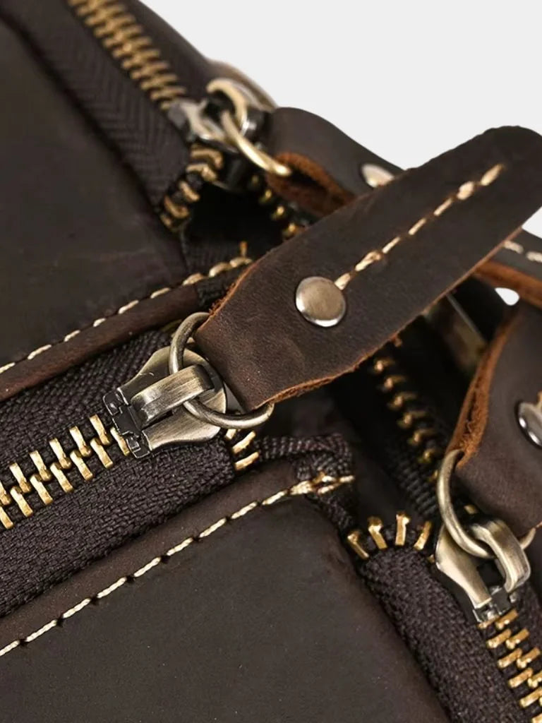 Continental Weekender Leather Travel Bag | Savile & Co.