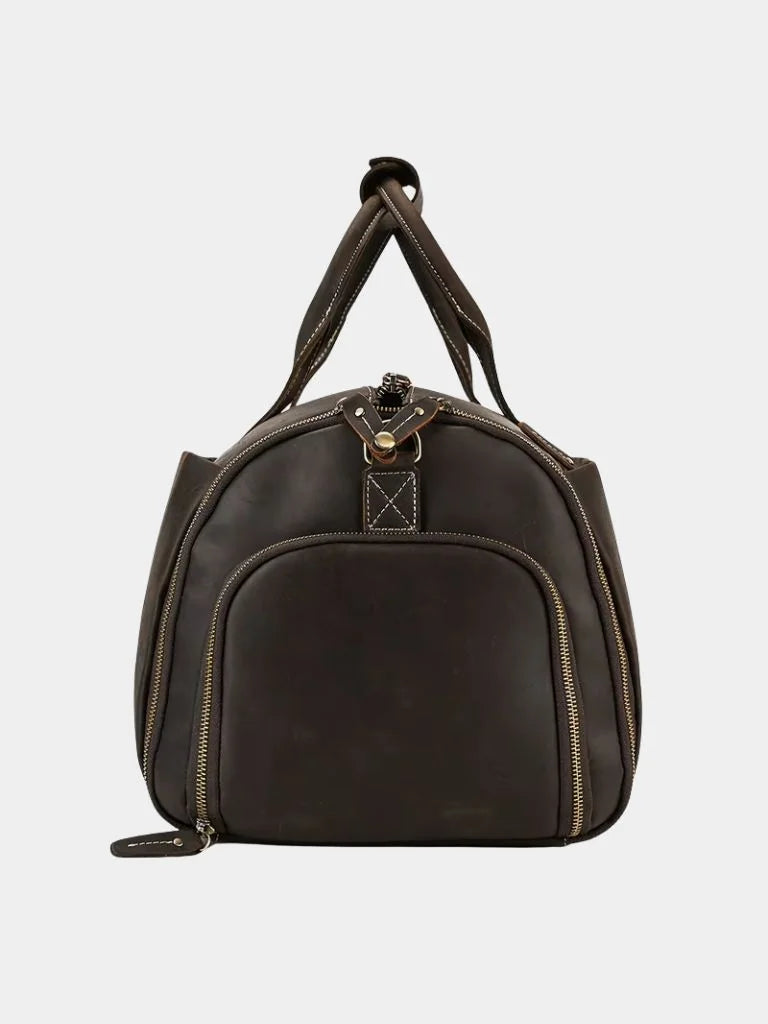 Continental Weekender Leather Travel Bag | Savile & Co.