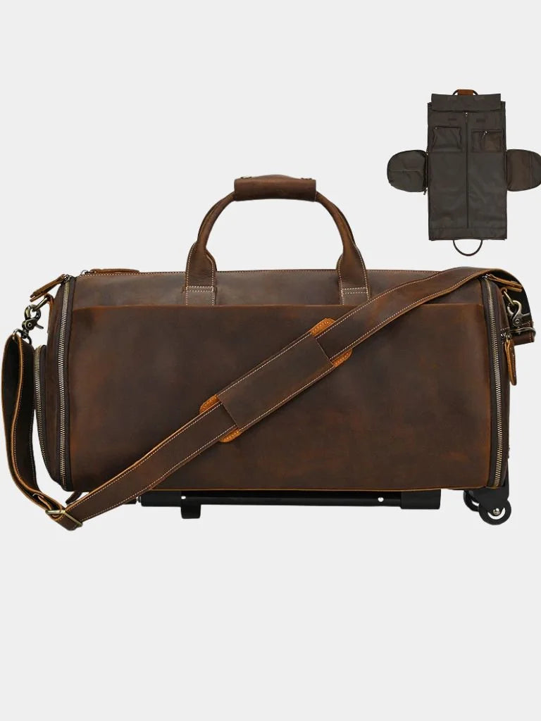 Continental Weekender Leather Travel Bag | Savile & Co.