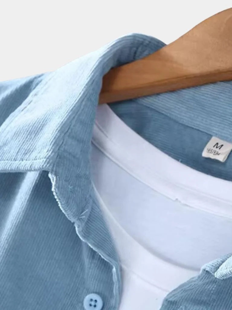 Corduroy Classic Blue Shirt | Savile & Co.
