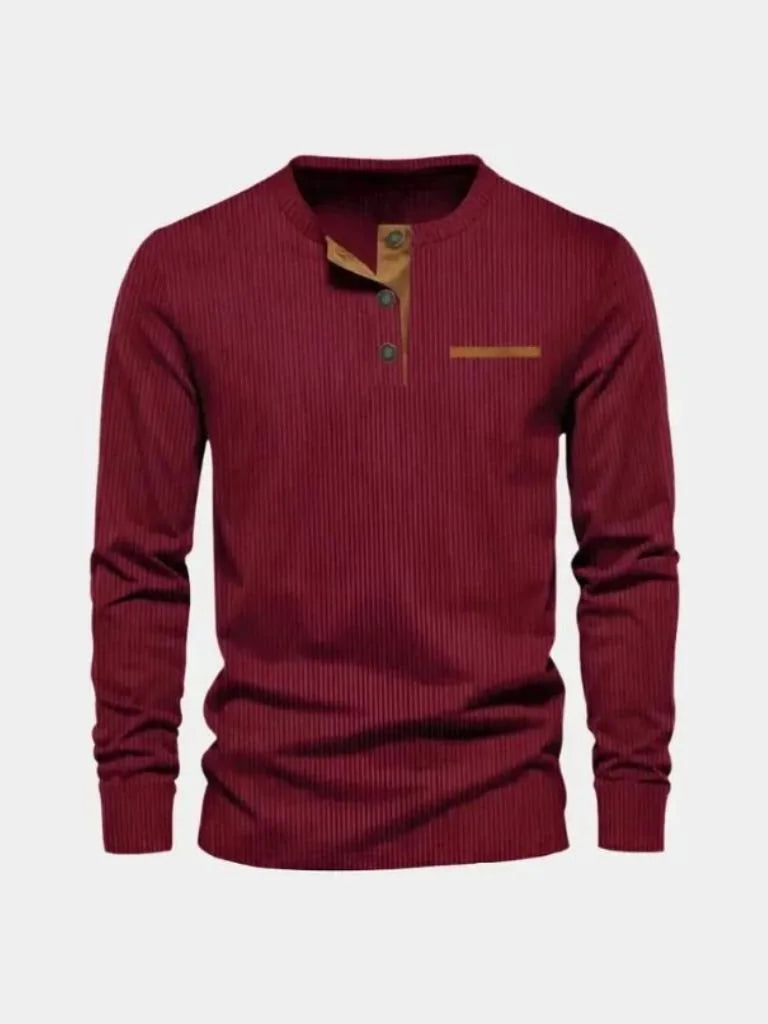 Corduroy Long Sleeve T-Shirt | Savile & Co.