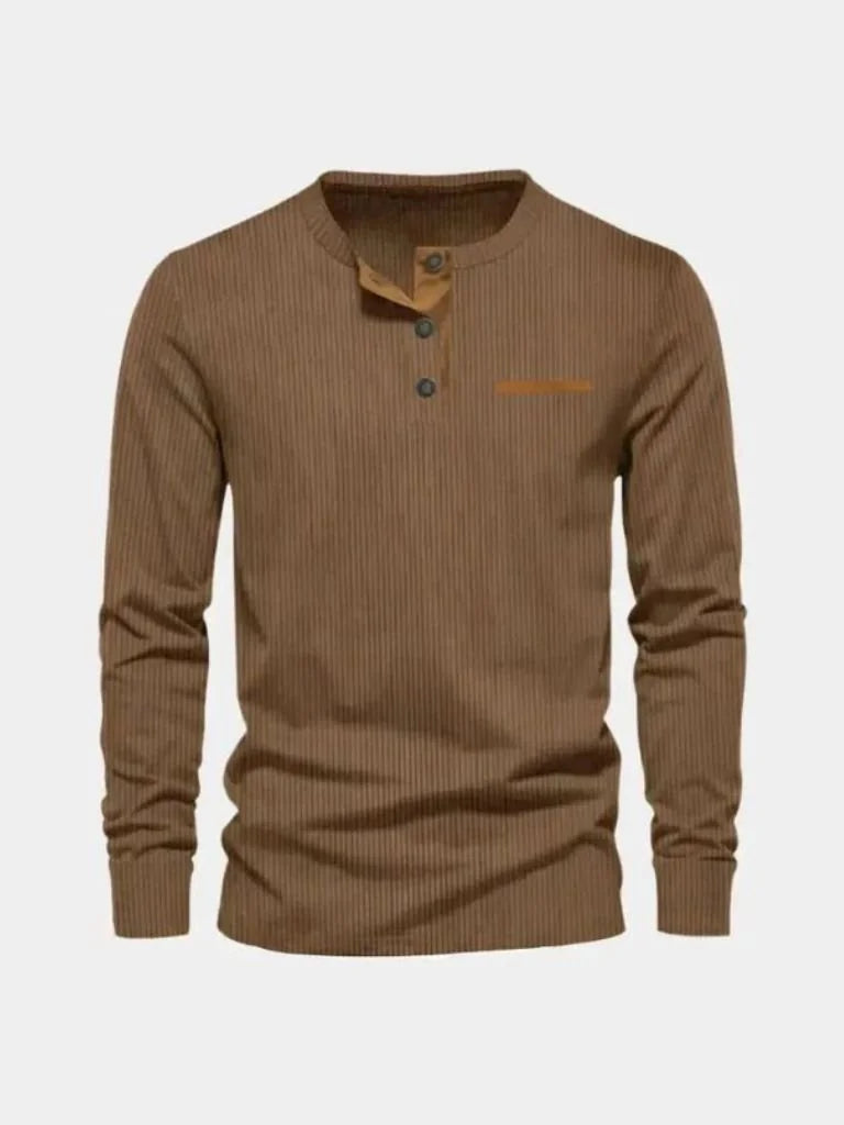 Corduroy Long Sleeve T-Shirt | Savile & Co.