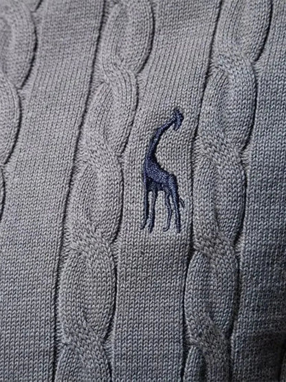 Cotton  Crew Neck Pullover Sweater | Savile & Co.